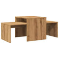 Table basse chêne fumé bois d'ingénierie moyen élégant