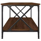 Table basse noire en bois d'ingénierie