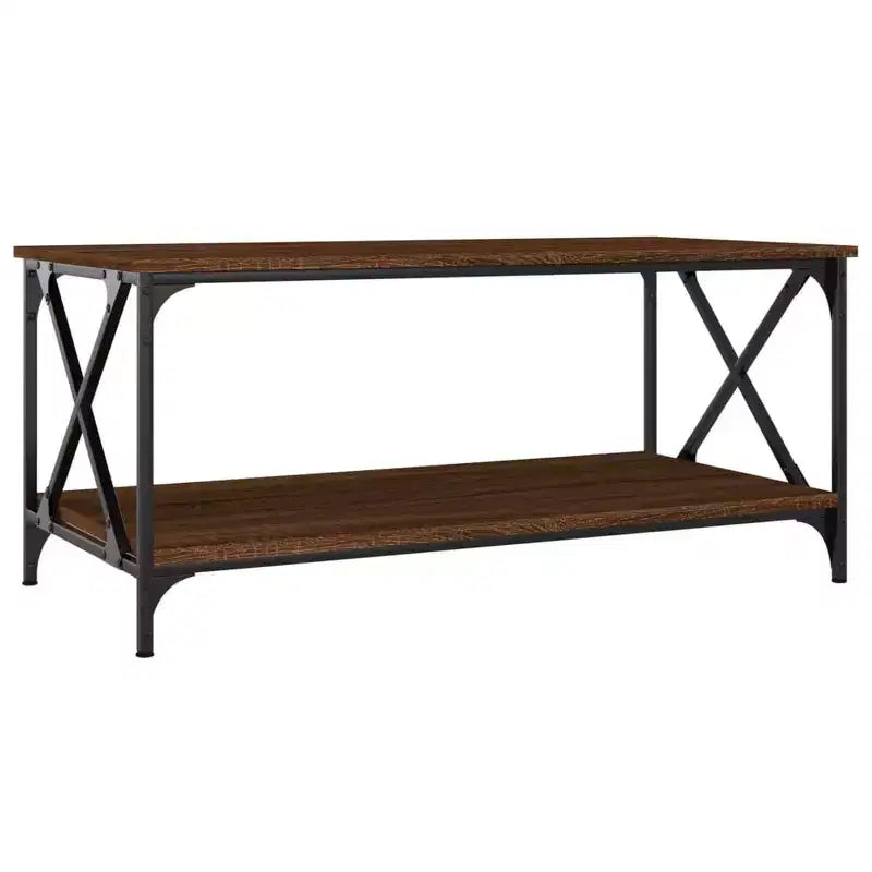 Table basse noire en bois d'ingénierie
