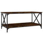 Table basse noire en bois d'ingénierie