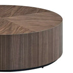 Table basse ronde moderne en bois