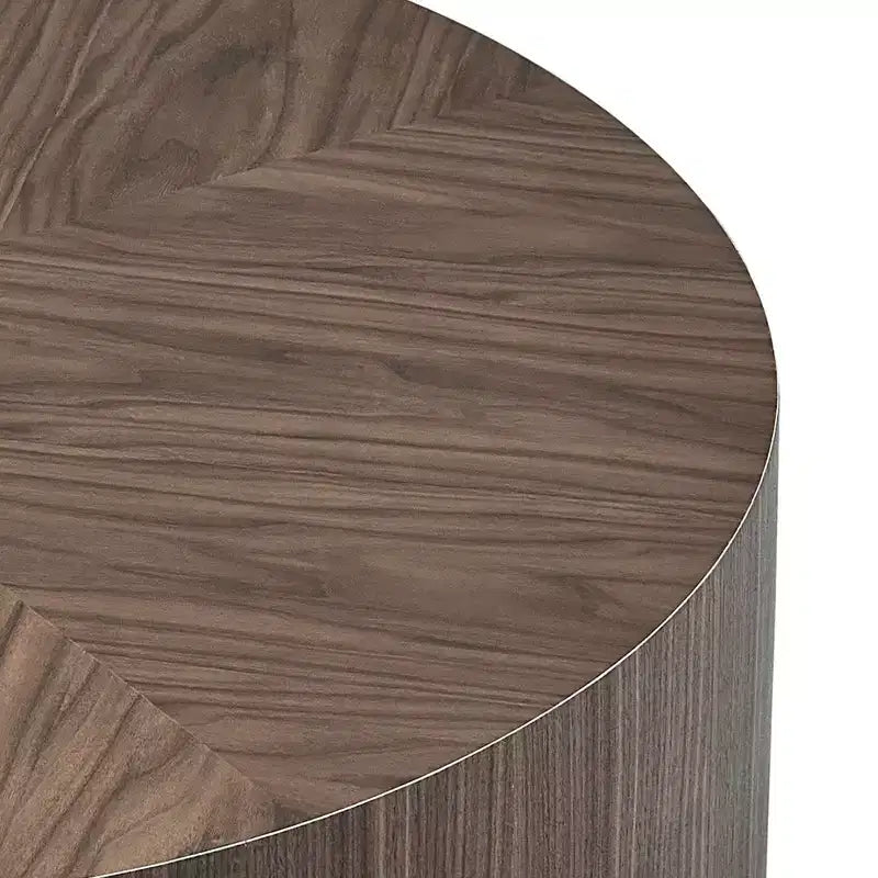 Table basse ronde moderne en bois