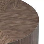 Table basse ronde moderne en bois