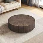 Table basse ronde moderne en bois