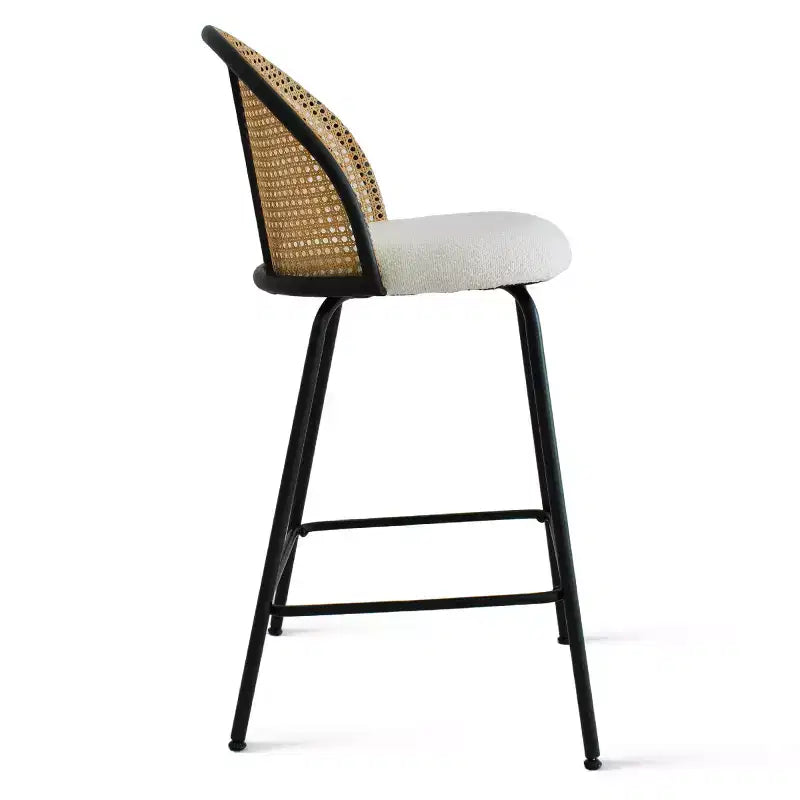 Tabourets de comptoir modernes en rotin
