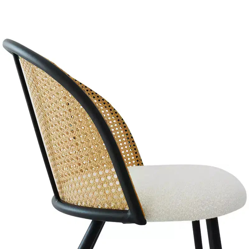Tabourets de comptoir modernes en rotin