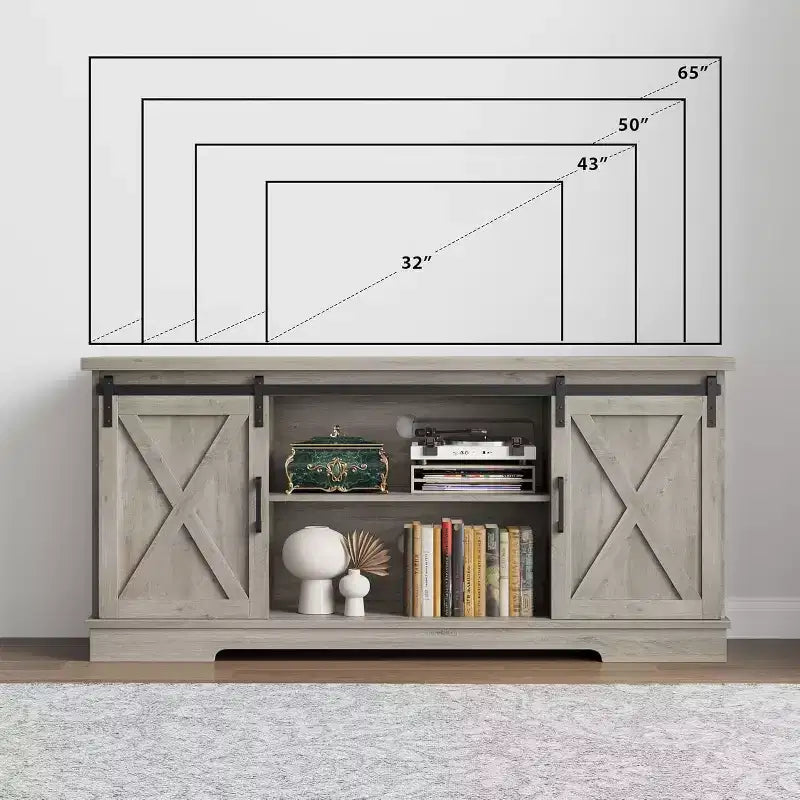 Meuble TV/centre de divertissement style ferme