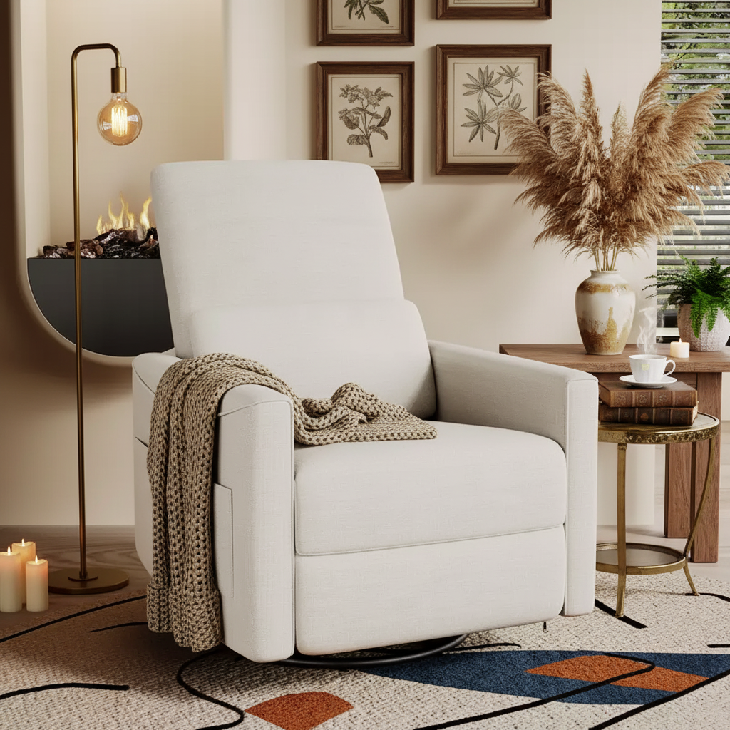 Fauteuils inclinables pivotants et basculants pour causeuse électrique