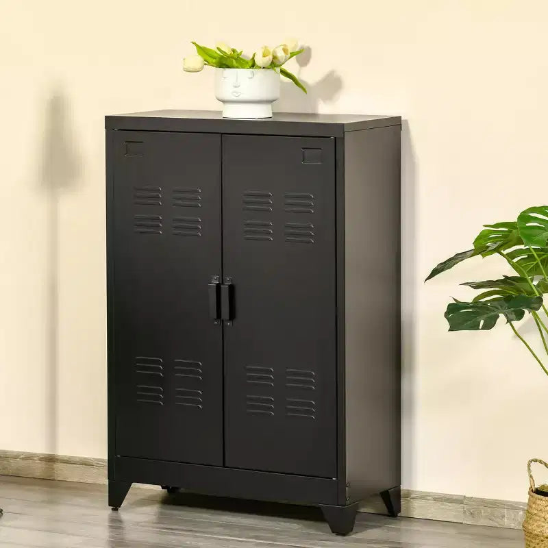 Rangement en acier de style industriel