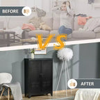 Rangement en acier de style industriel